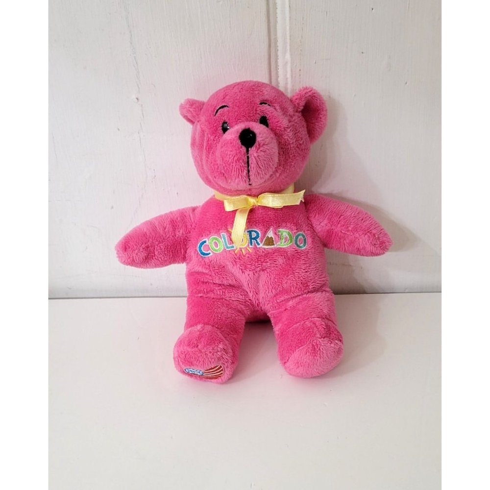 Pink Plush Colorado Souvenier Teddy Bear Symbolz - Picture 5 of 5